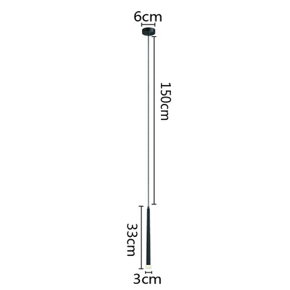 DecorBites™ LED Minimalist Pendant Lamp - Black/White for Bedroom, Dining, Coffee Shop Lighting