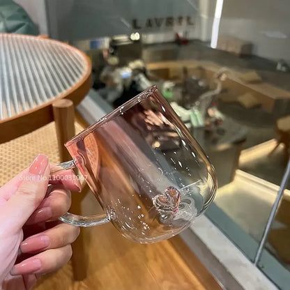 DecorBites™ Gradient Erotic Couple Glass Cups, Set of 2.