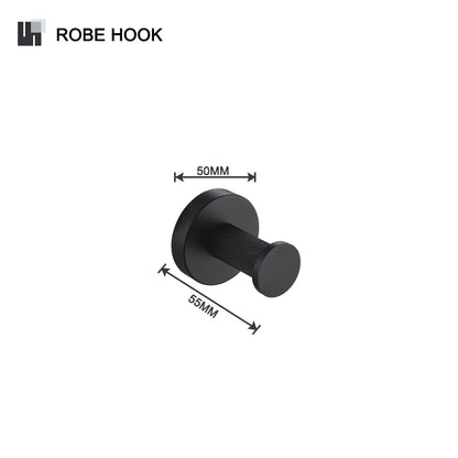DecorBites™ Bathroom Hardware Set: Towel Rack, Toilet Brush, Paper Holder, Soap Dispenser, Towel Bar, Hook