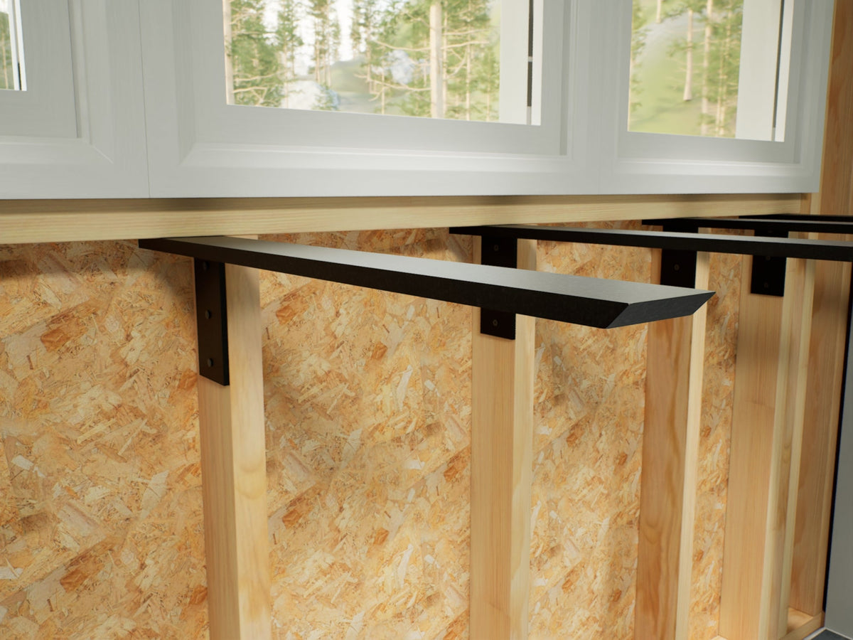 The Original™ Side Wall Free Hanging Shelf Bracket in Industrial, Aluminum or American Made Steel