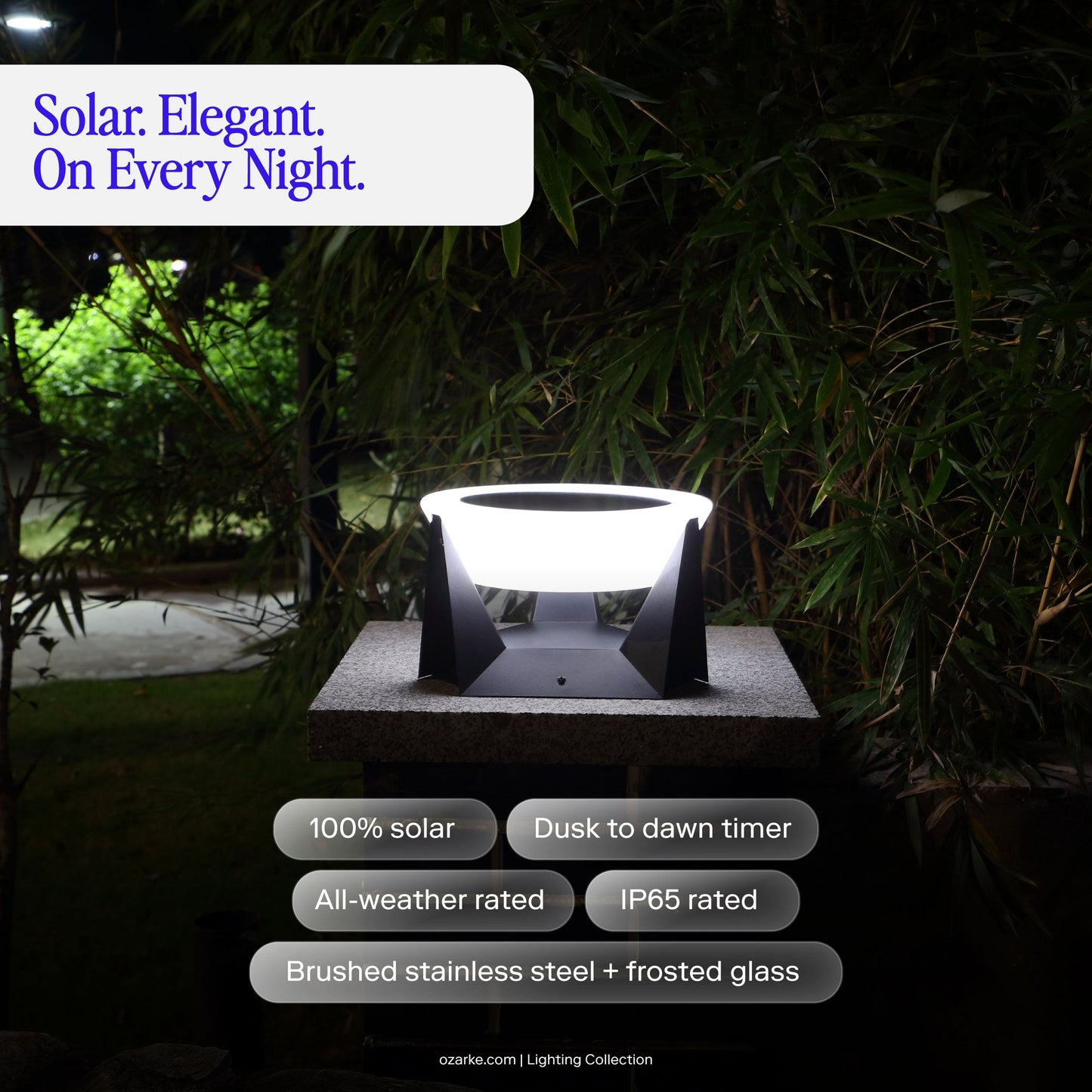 Solar Glow Outdoor Lamp