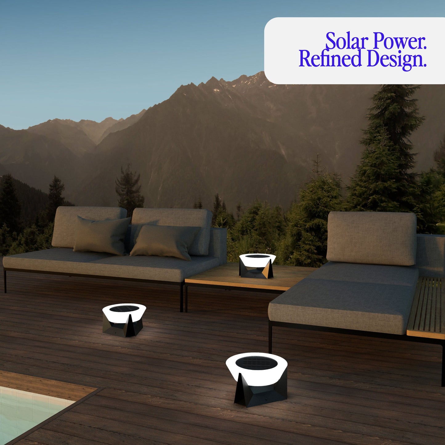 Solar Glow Outdoor Lamp