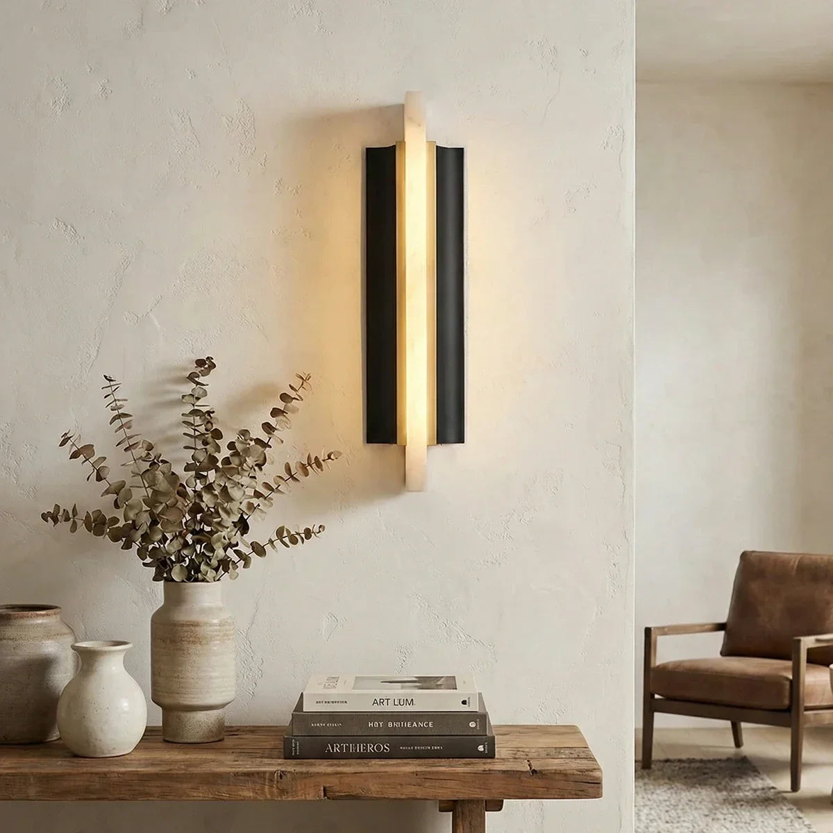Alabaster Blade Wall Sconce