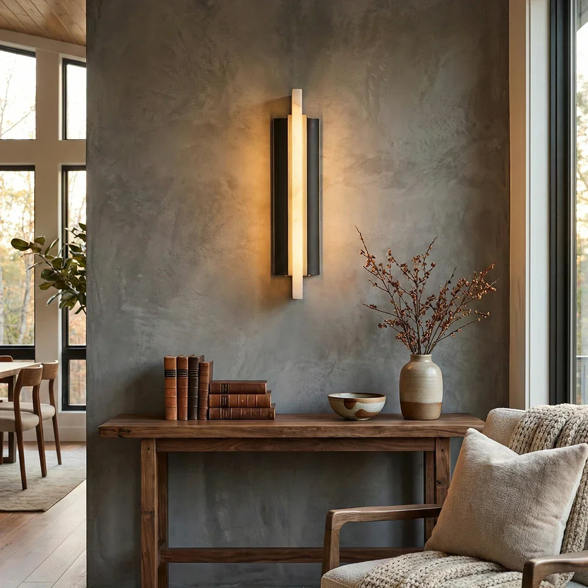 Alabaster Blade Wall Sconce