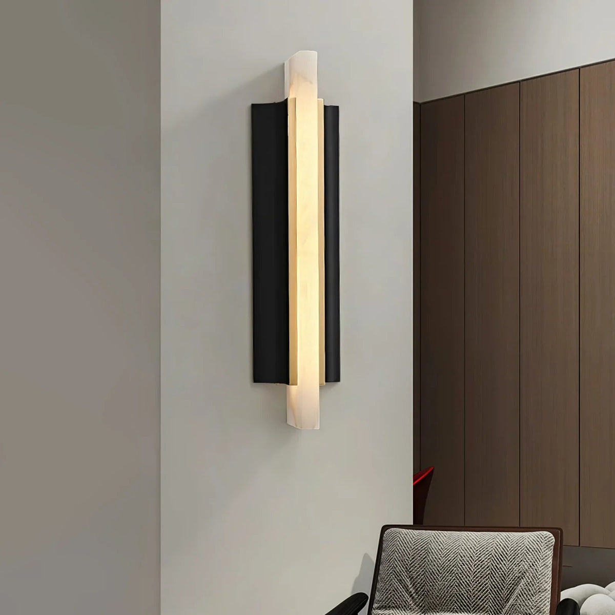 Alabaster Blade Wall Sconce