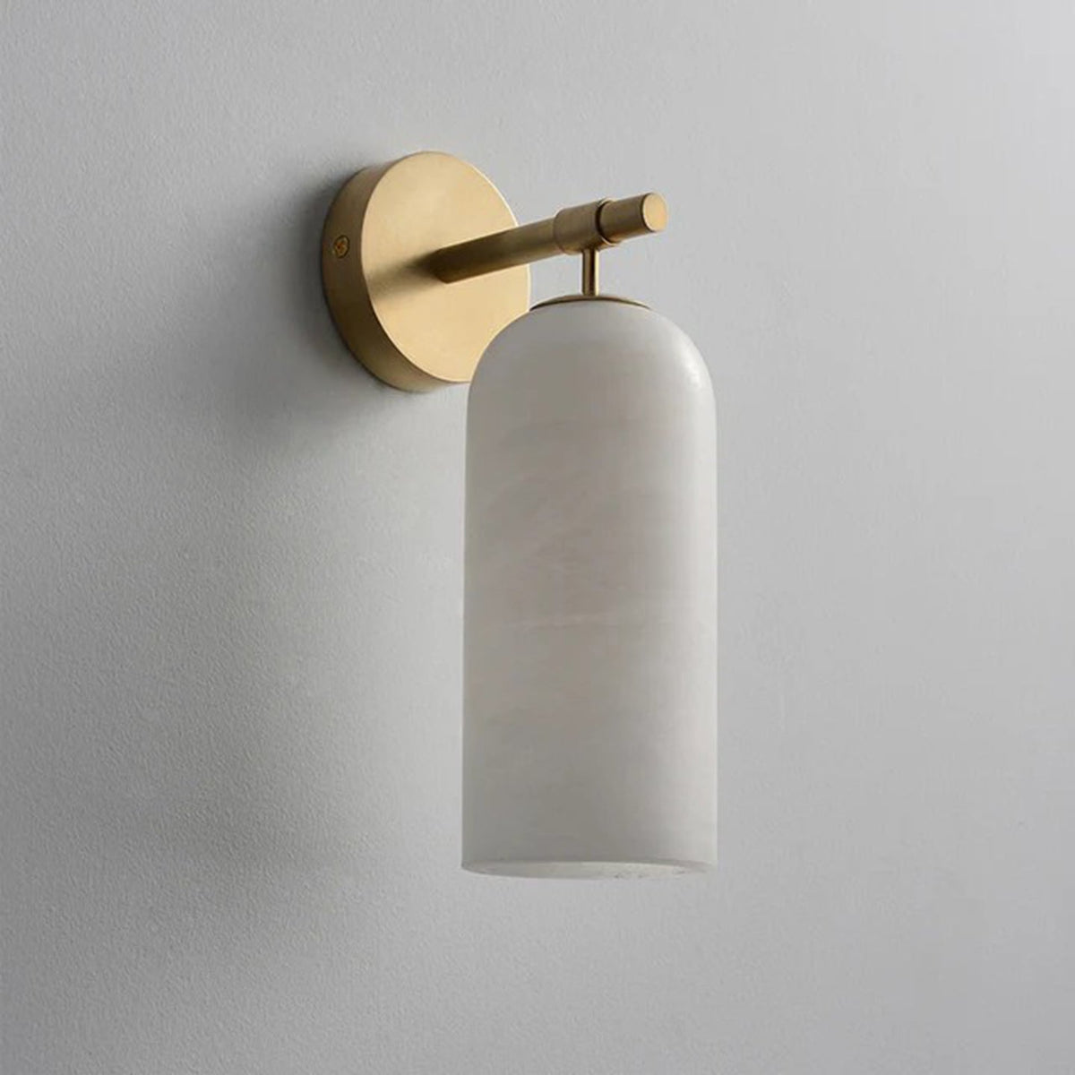 Alabaster Cylinder Wall Sconce