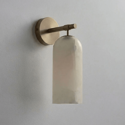 Alabaster Cylinder Wall Sconce