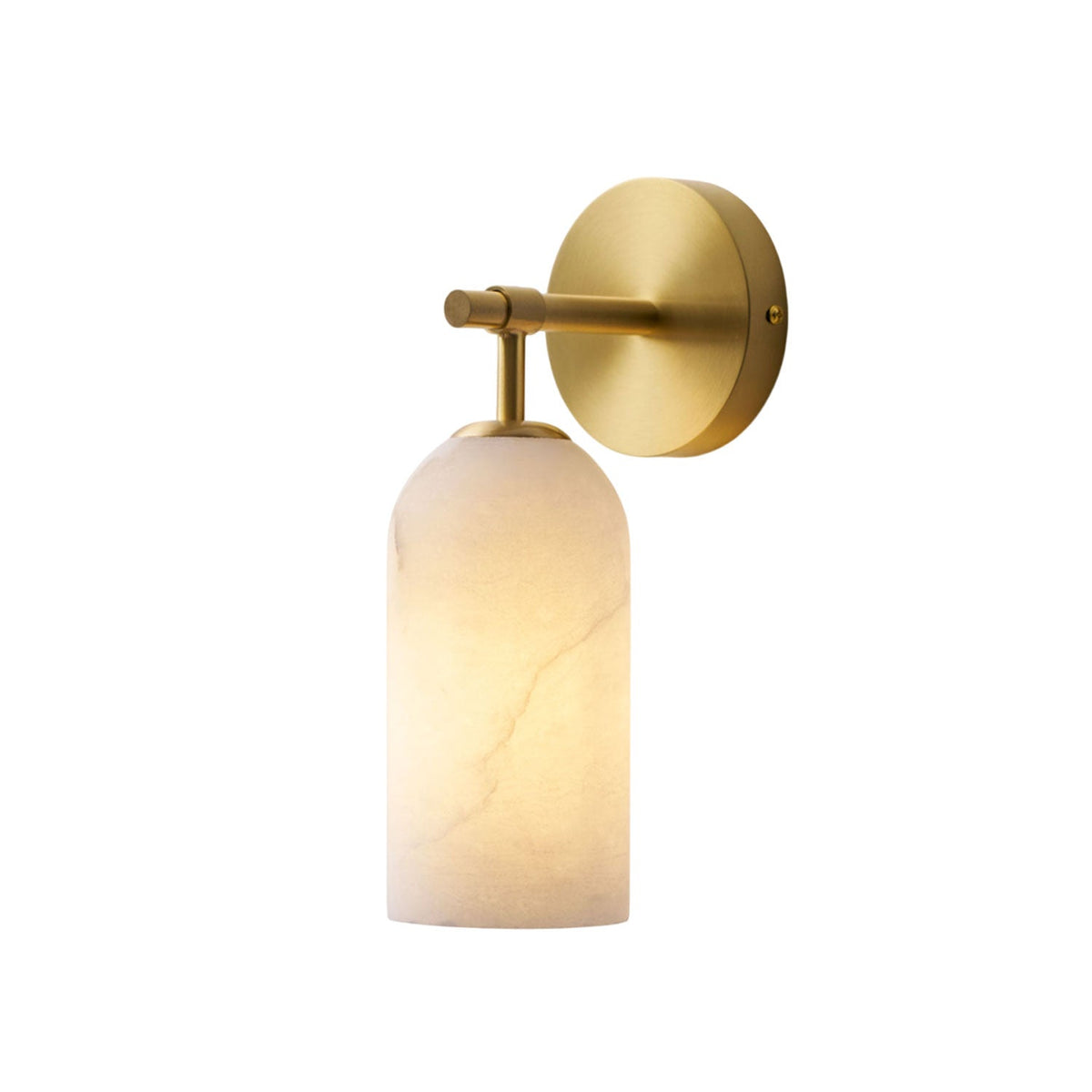 Alabaster Cylinder Wall Sconce