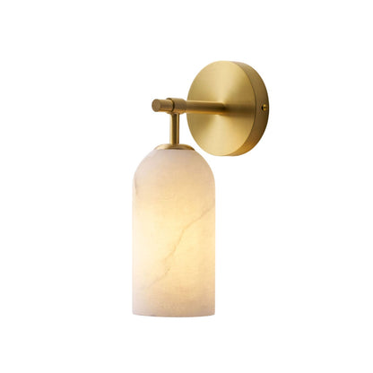 Alabaster Cylinder Wall Sconce