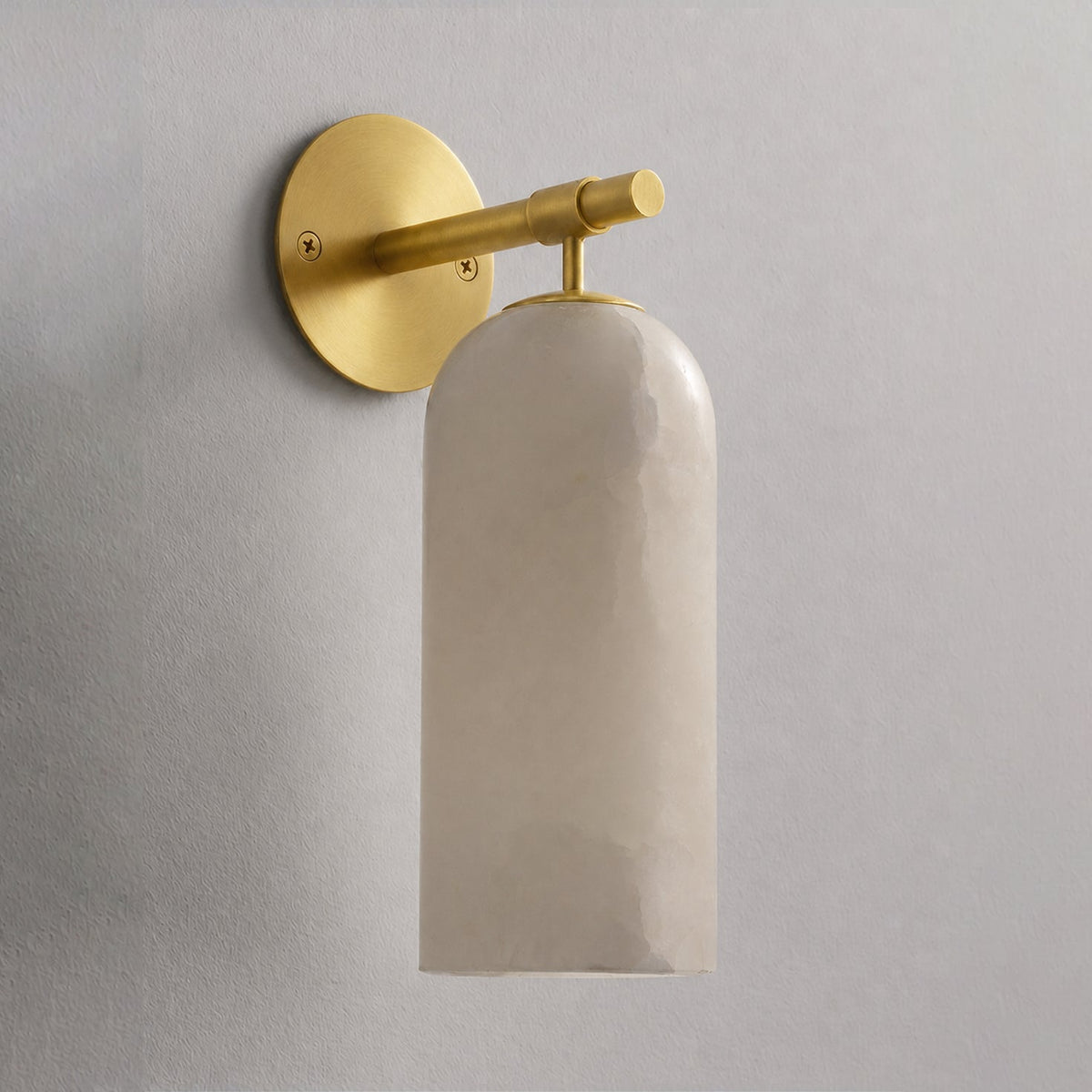 Alabaster Cylinder Wall Sconce