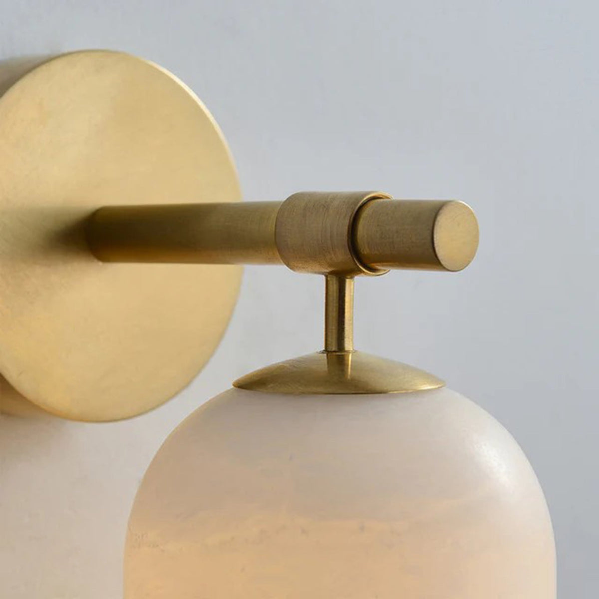 Alabaster Cylinder Wall Sconce