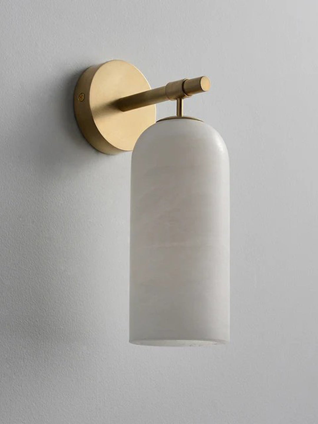 Alabaster Cylinder Wall Sconce