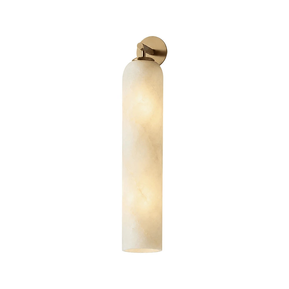 Alabaster Tube Cylinder Wall Sconce