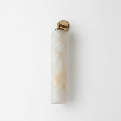 Alabaster Tube Cylinder Wall Sconce
