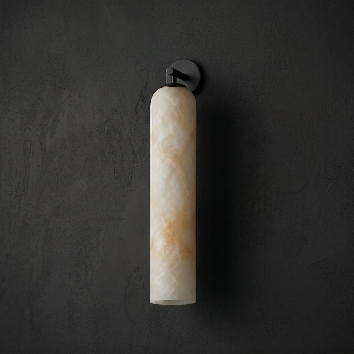 Alabaster Tube Cylinder Wall Sconce