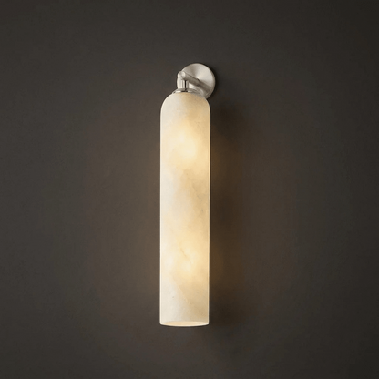 Alabaster Tube Cylinder Wall Sconce