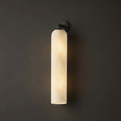 Alabaster Tube Cylinder Wall Sconce