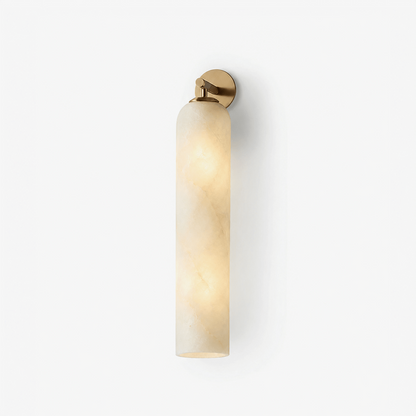 Alabaster Tube Cylinder Wall Sconce