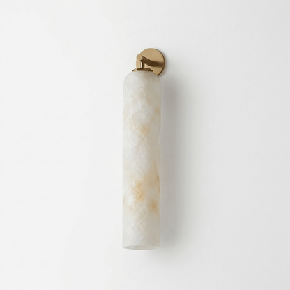 Alabaster Tube Cylinder Wall Sconce
