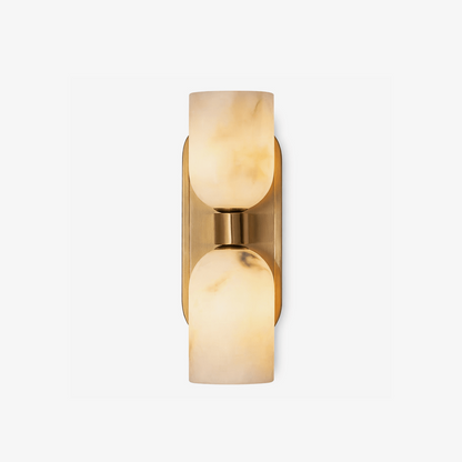Solenne Alabaster Twin Beam Wall Sconce