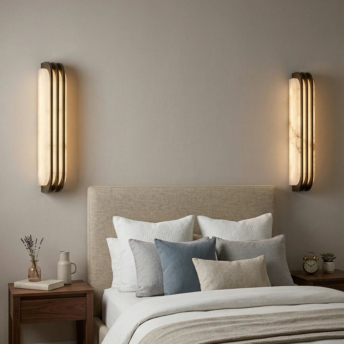Virex Layered Alabaster Wall Light