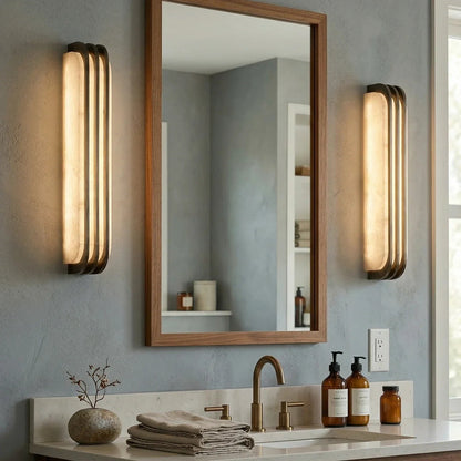 Virex Layered Alabaster Wall Light