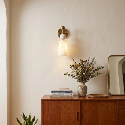 Flume Alabaster Wall Lamp