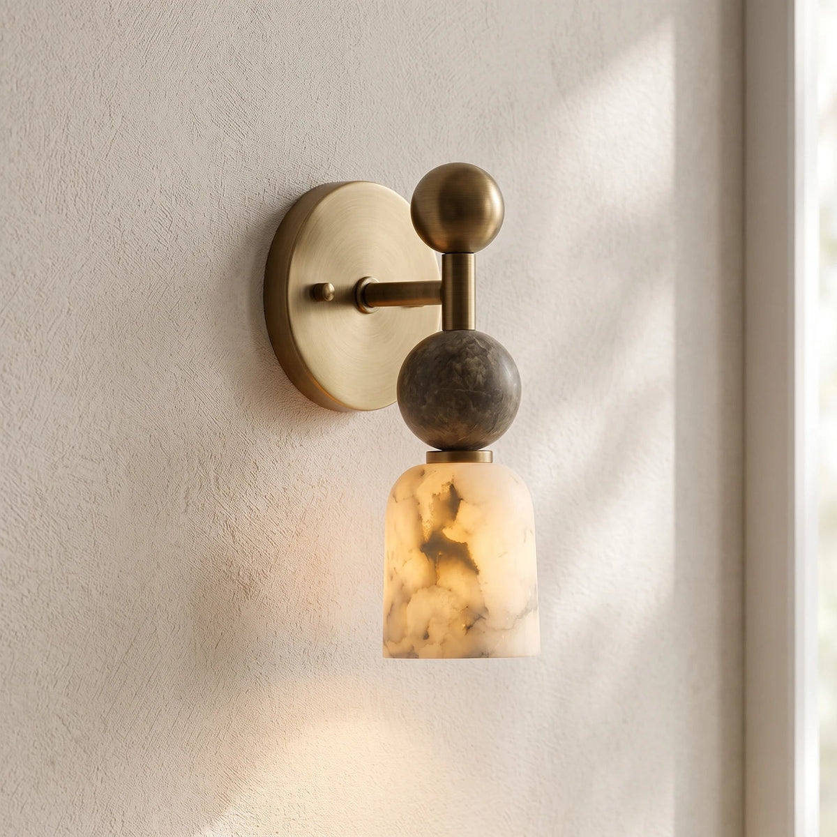 Flume Alabaster Wall Lamp