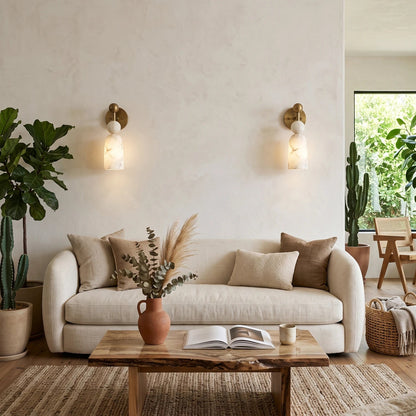 Flume Alabaster Wall Lamp