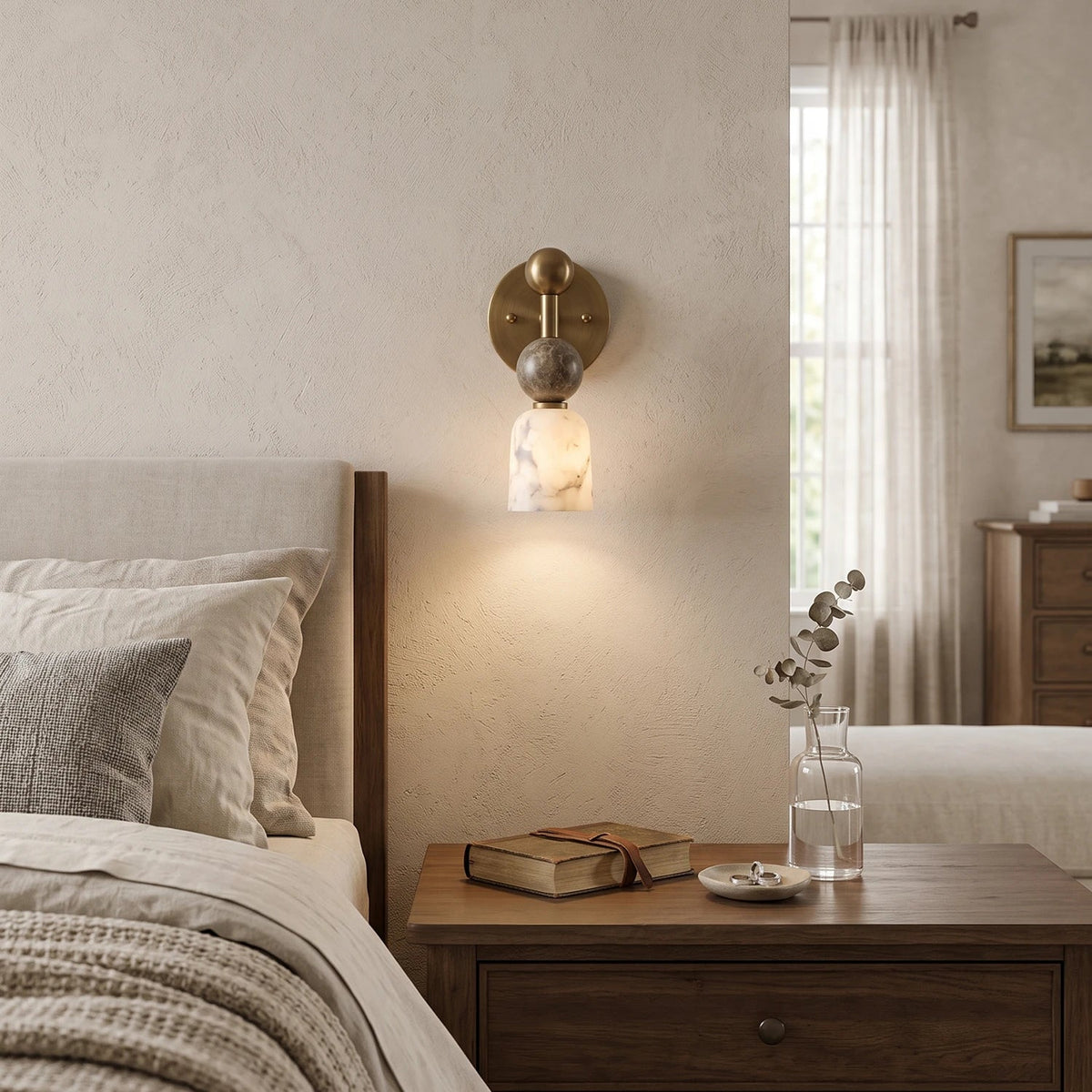 Flume Alabaster Wall Lamp