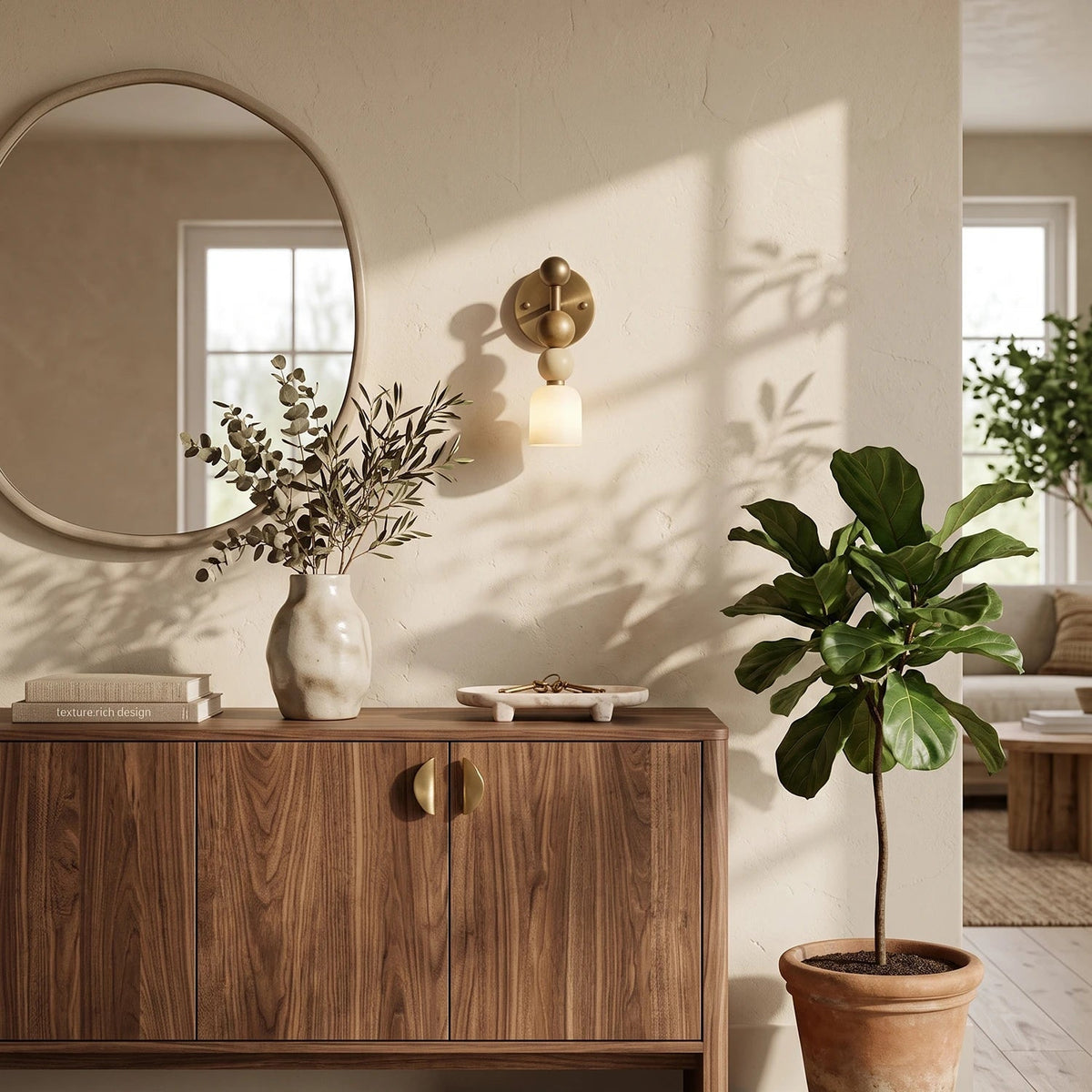 Flume Alabaster Wall Lamp