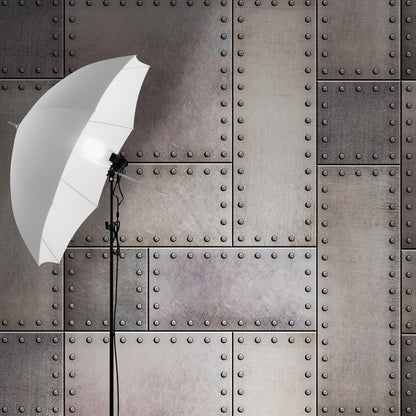 Rustic Metal Steel 3D Wallpaper Mural. #6752