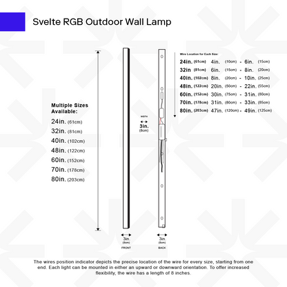 Svelte RGB Outdoor Lamp