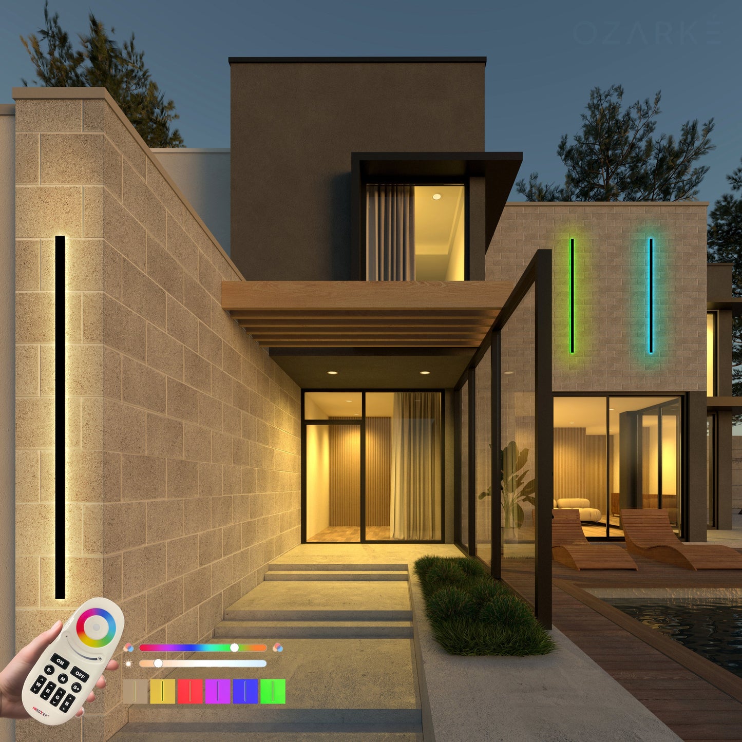 Svelte RGB Outdoor Lamp