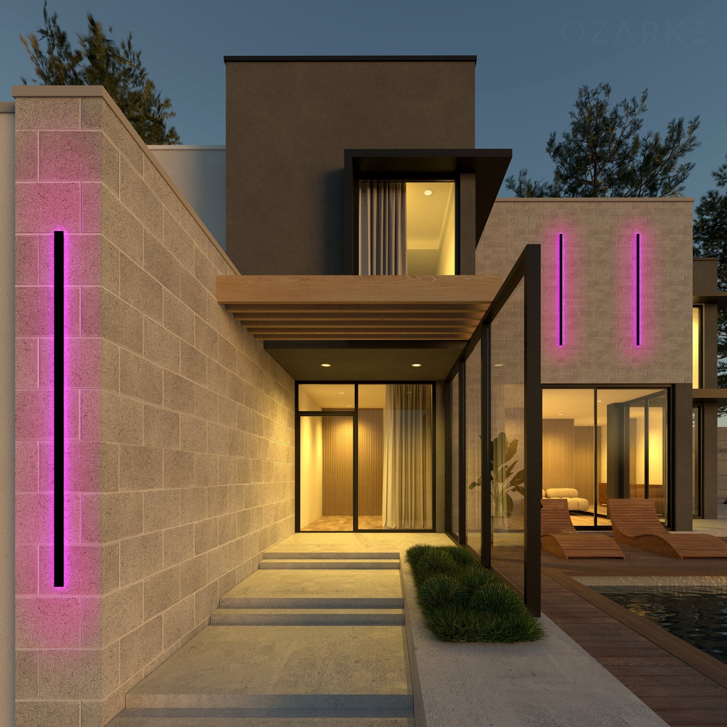 Svelte RGB Outdoor Lamp