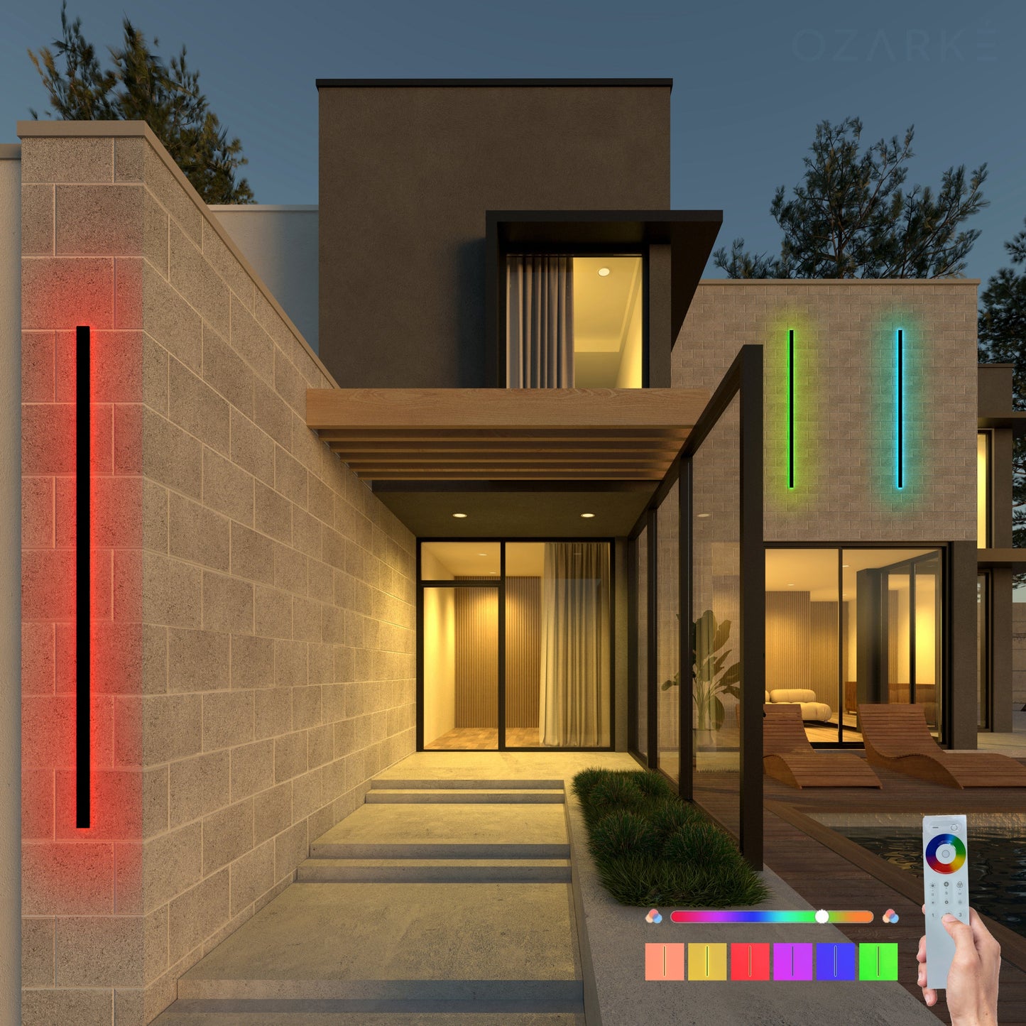 Svelte RGB Outdoor Lamp