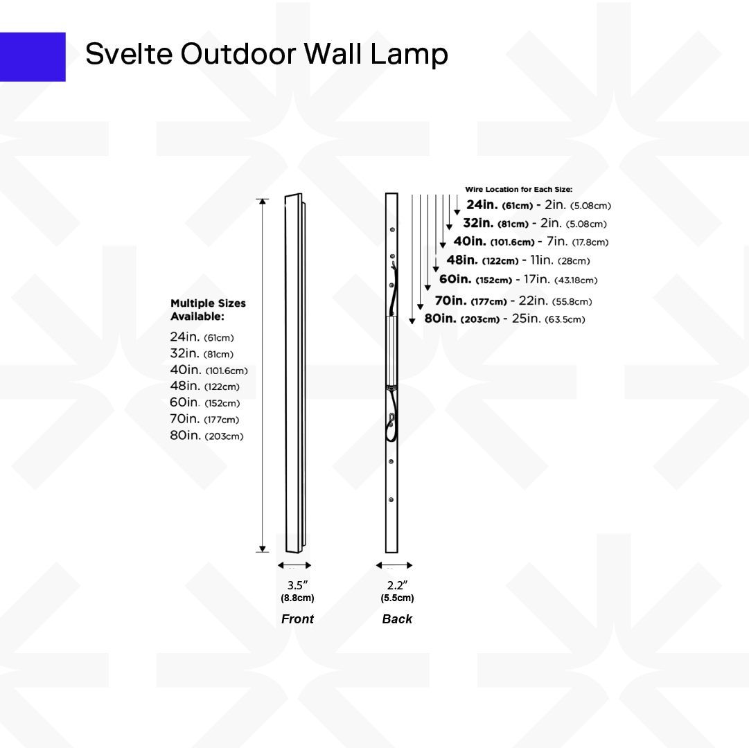 Svelte Outdoor Linear Lamp