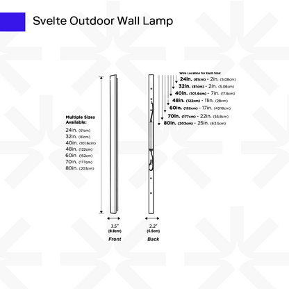 Svelte Outdoor Linear Lamp
