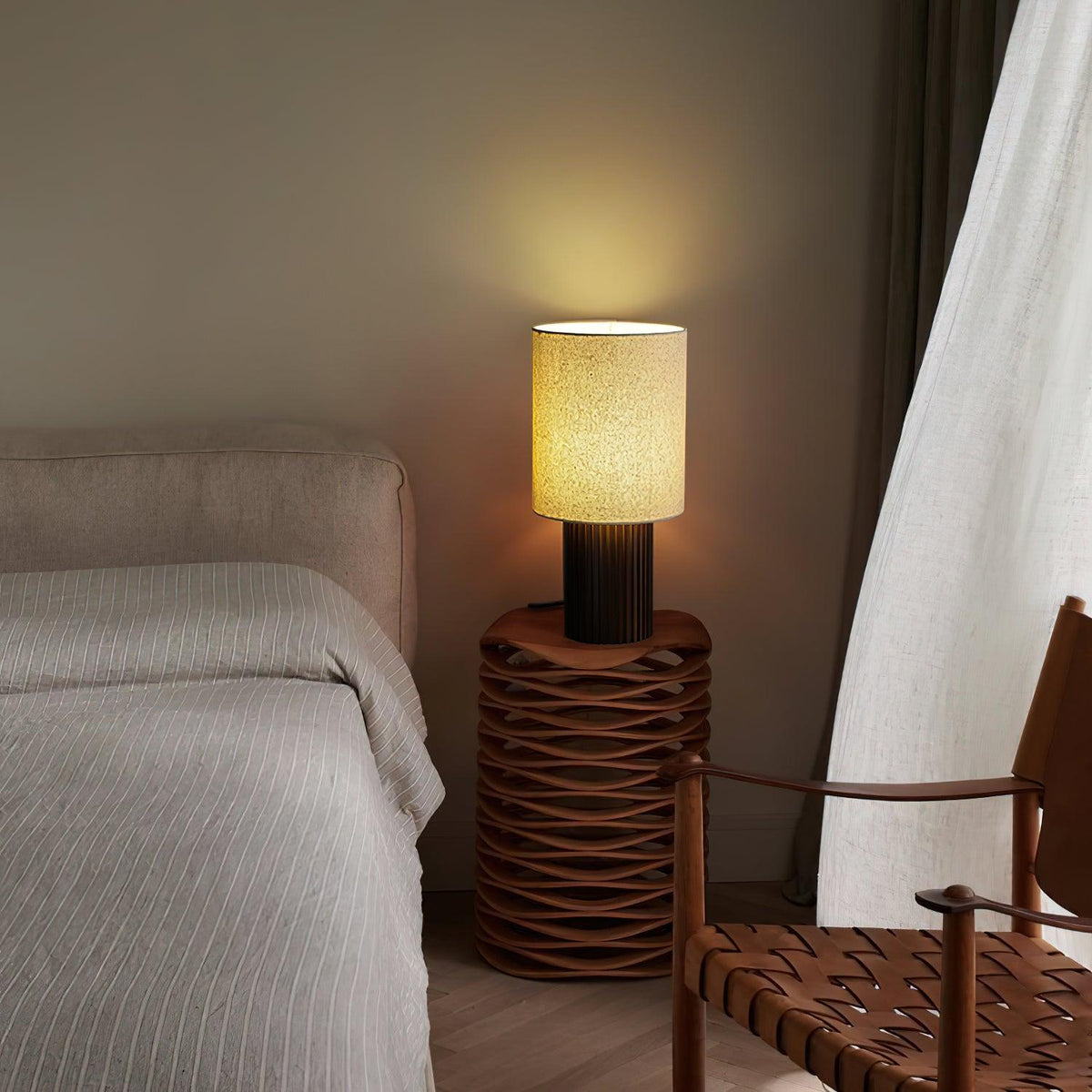 Sylvenna Log Wood Table Lamp
