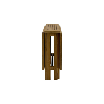 Telluride Natural Teak Rectangular Dual Folding Balcony Table - 51"