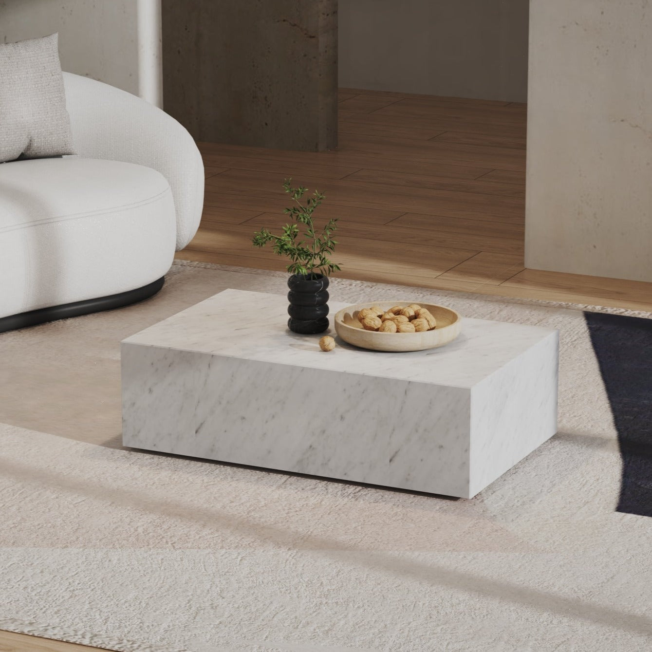 Italian Carrara White Table