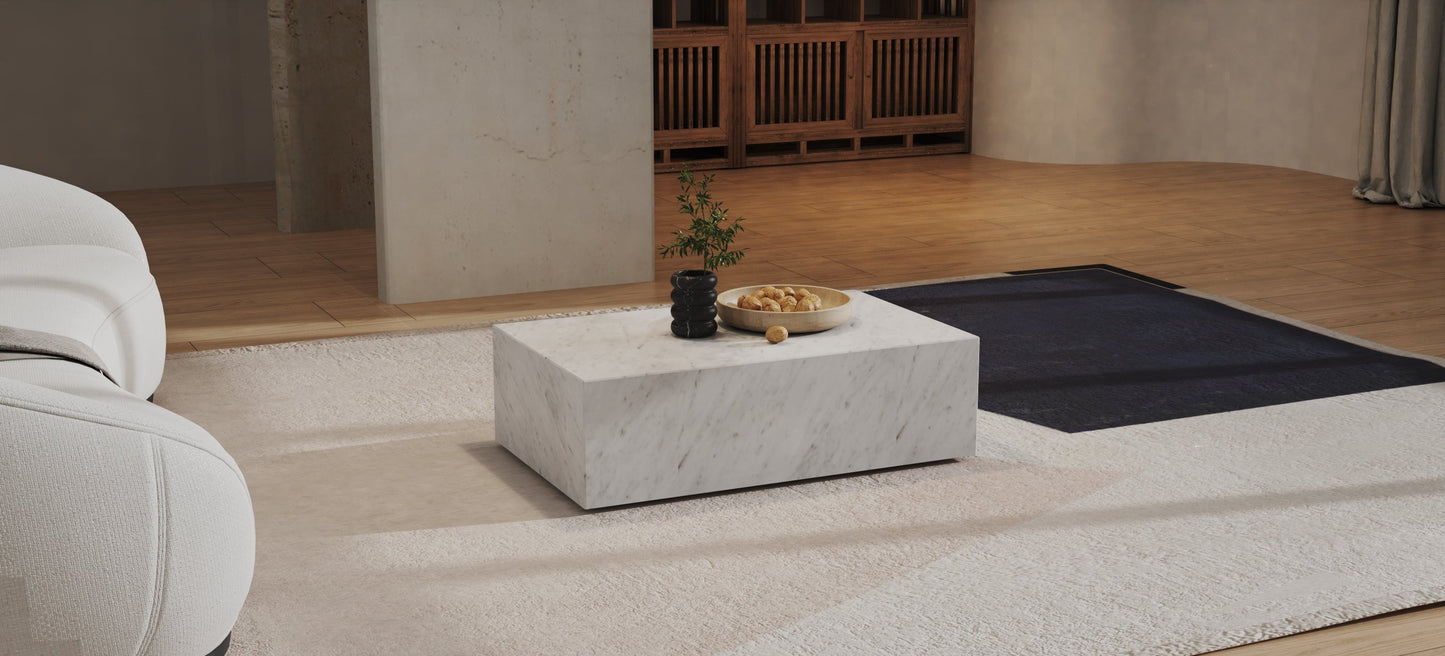 Italian Carrara White Table