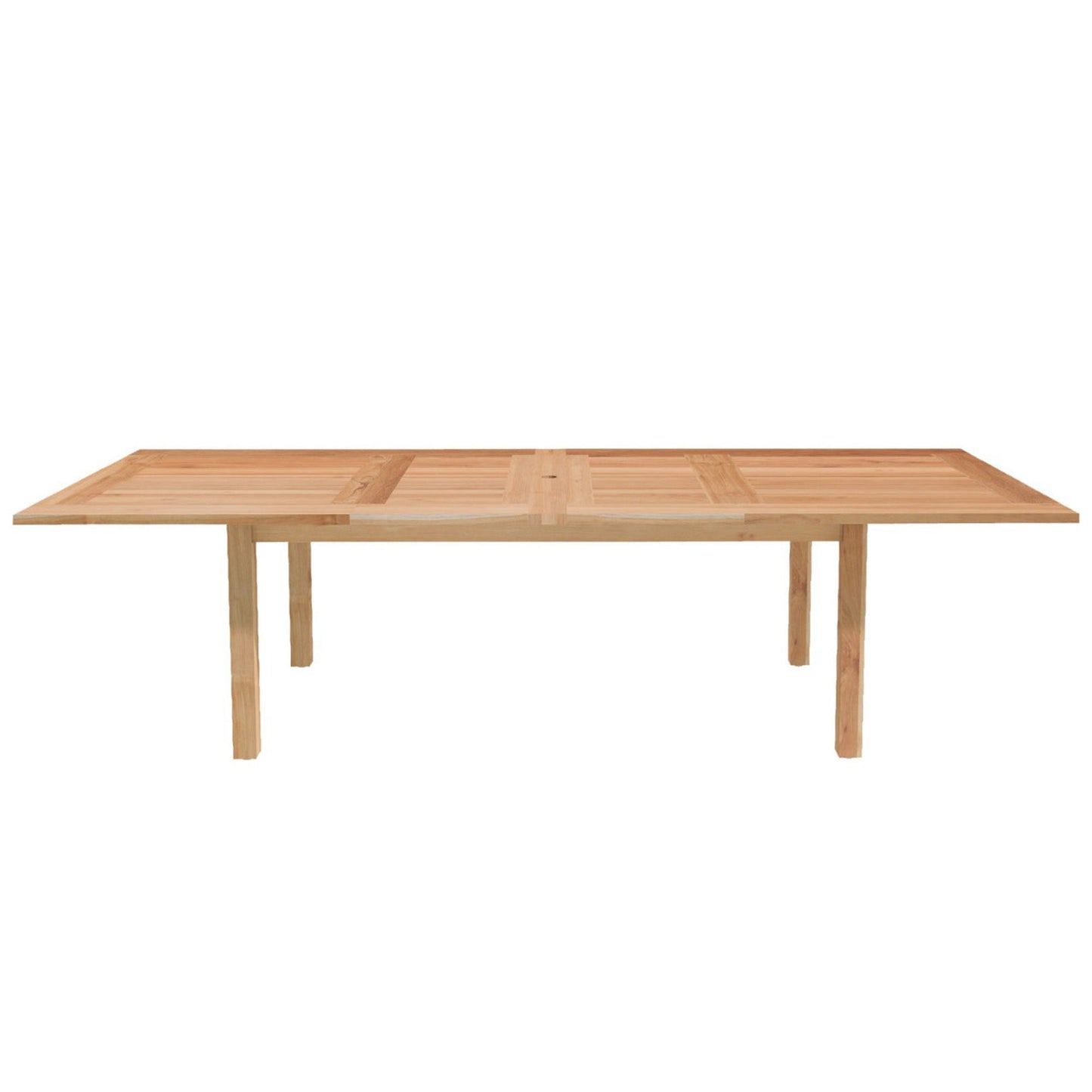 Oslo Natural Teak Outdoor Extendable Dining table- 79-118" (8-10 people)