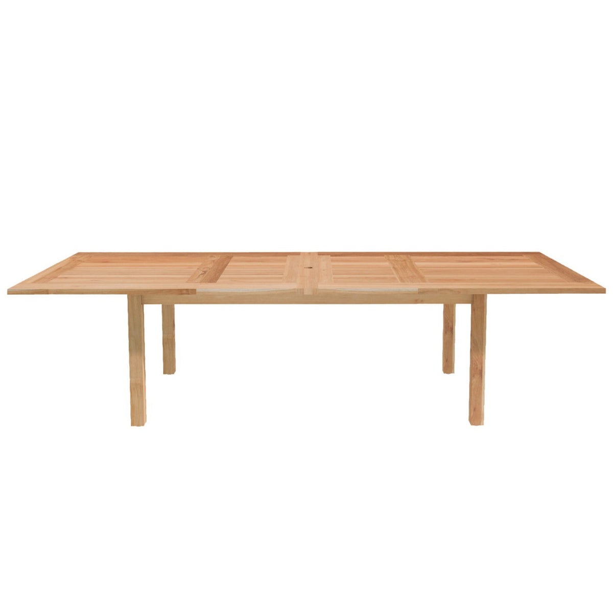 Oslo Natural Teak Outdoor Extendable Dining table- 79-118" (8-10 people)