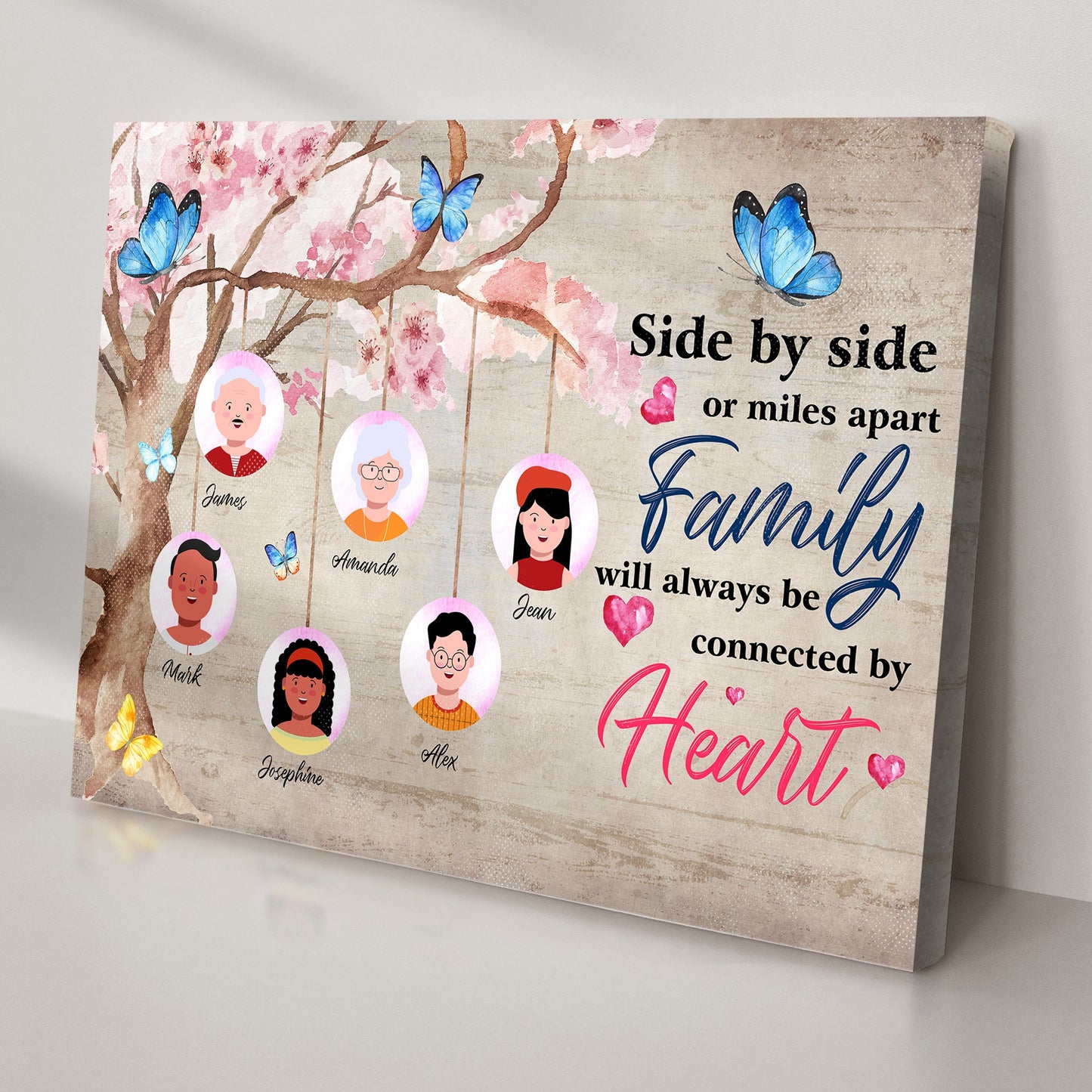 Family Will Always Be Connected By Heart Sign II