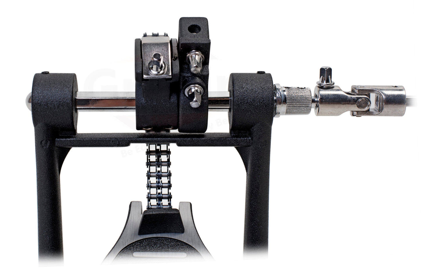 GRIFFIN Deluxe Pack Drum Hardware Kit (2 Piece Set) - Double Kick Drum Bass Pedal & 2-Legged Hi-Hat Stand - Quad-Sided Beater Head, Dual Chain Drive System & Responsive for Metal & Rock Drummers