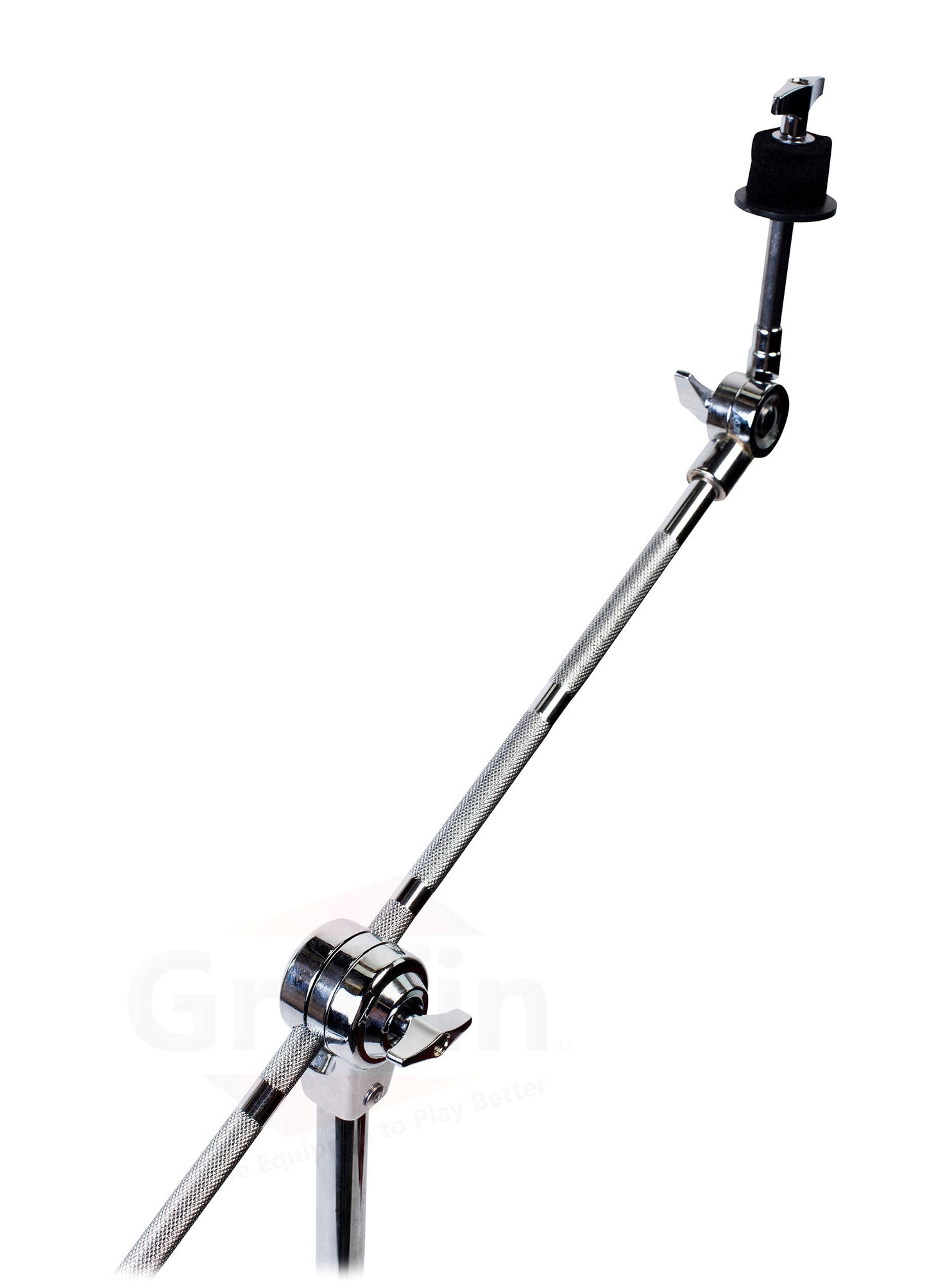 Cymbal Boom & Straight Stand Combo Set (4x Stands) by GRIFFIN - Percussion Drum Hardware Kit with Arm Counterweight Adapter & Double-Braced Legs for Mounting Crash, Ride & Splash Cymbals