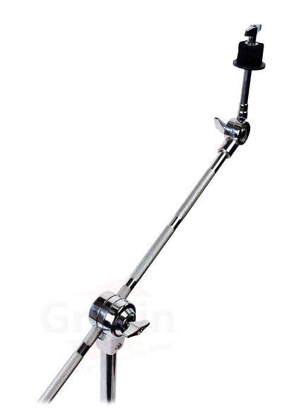 Cymbal Boom & Straight Stand Combo Set (4x Stands) by GRIFFIN - Percussion Drum Hardware Kit with Arm Counterweight Adapter & Double-Braced Legs for Mounting Crash, Ride & Splash Cymbals