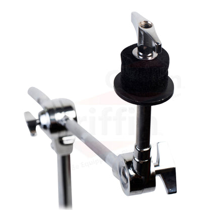 Cymbal Boom Stand & Straight Cymbal Stand Combo (Pack of 2) by GRIFFIN - Percussion Drum Hardware Set for Mounting & Holding Crash, Ride, Splash