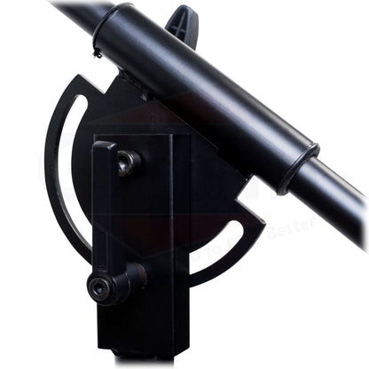 GRIFFIN Professional Studio Microphone Boom Stand with Casters - Extended Height Recording Mic Holder Tripod on Wheels - Tall Telescoping Arm Mount